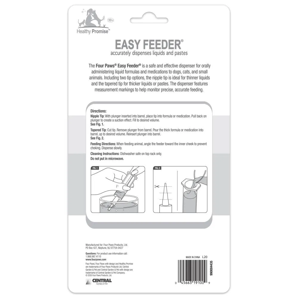 Four Paws Easy Feeder Pet Feeding Syringe for Dogs & Cats