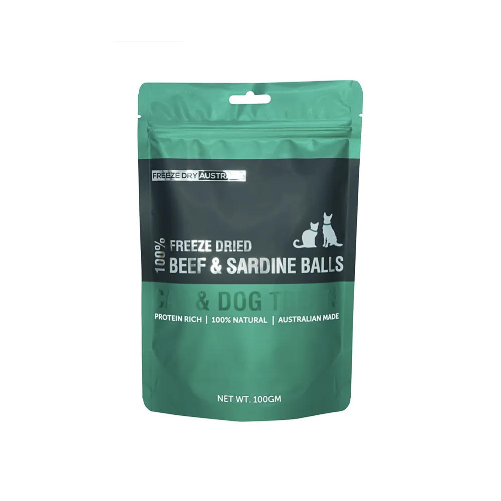 Freeze Dry Australia Cat & Dog 100% Beef & Sardine Balls 100g