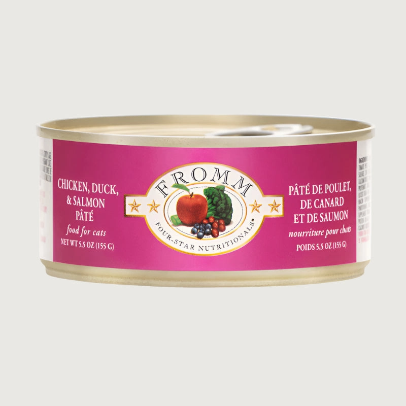 FROMM Four-Star Nutritionals Chicken, Duck & Salmon Pt Food for Cats