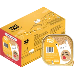 *FROZEN* Mau&Me! Cat Raw Chicken Complete & Balanced 1.2kg (150g x 8)