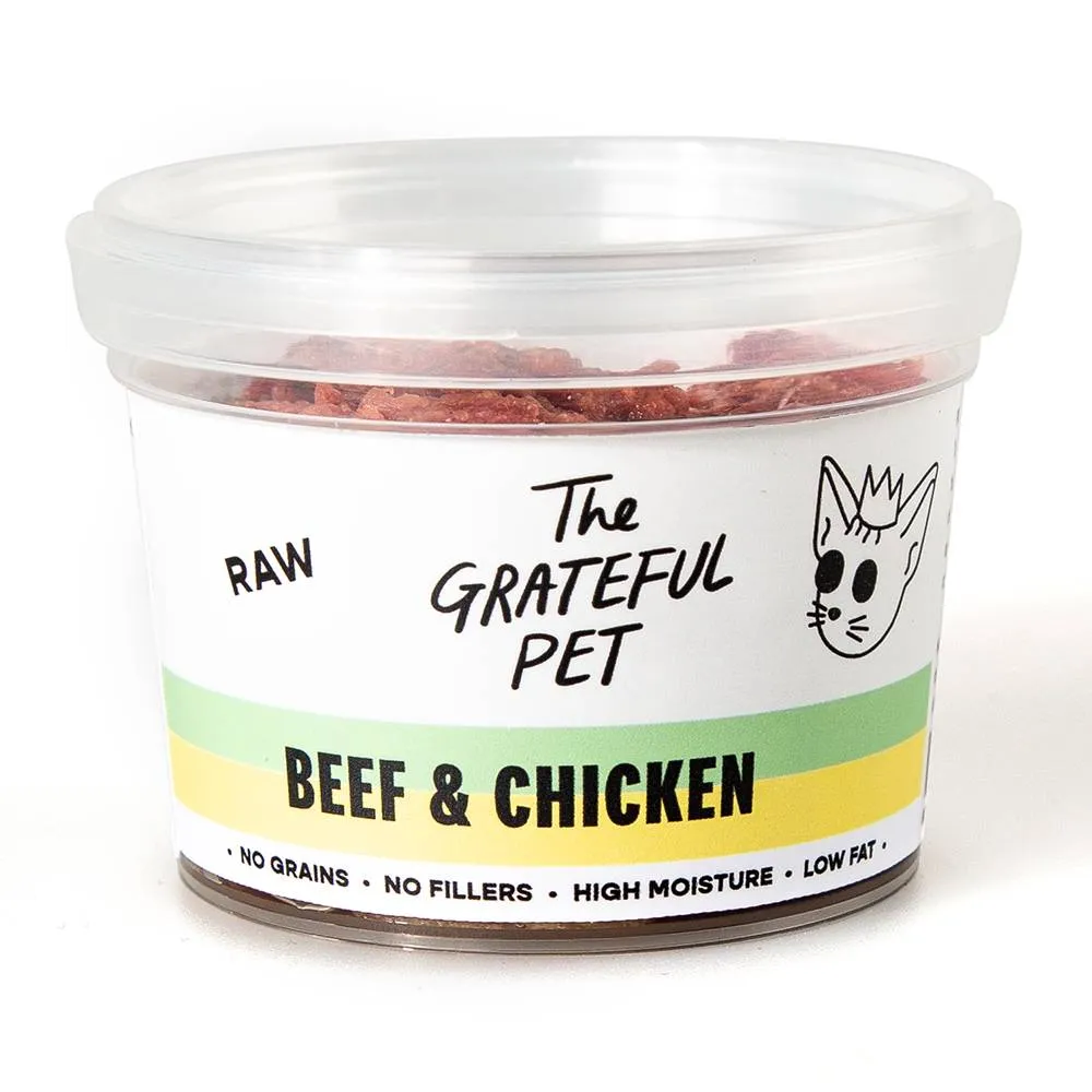 *FROZEN* The Grateful Pet Cat Raw Beef & Chicken 85g