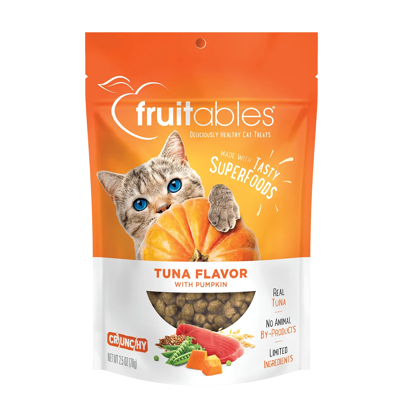 Fruitables Tuna Flavor with Pumpkin Cat Treats
