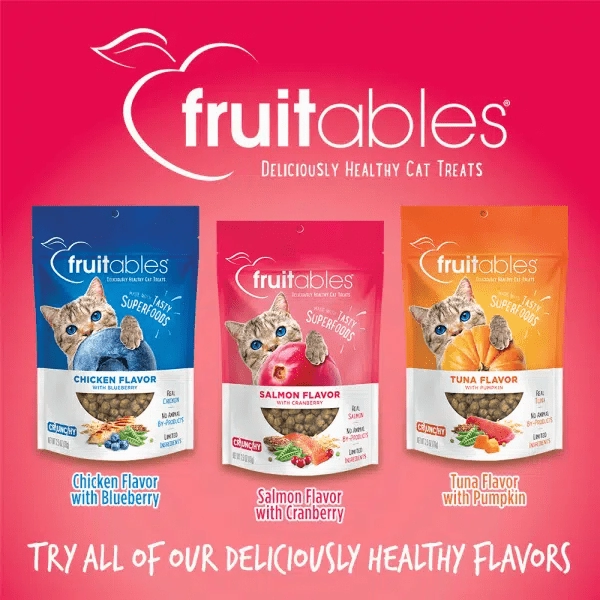 Fruitables Salmon Flavor with Cranberry Cat Treats