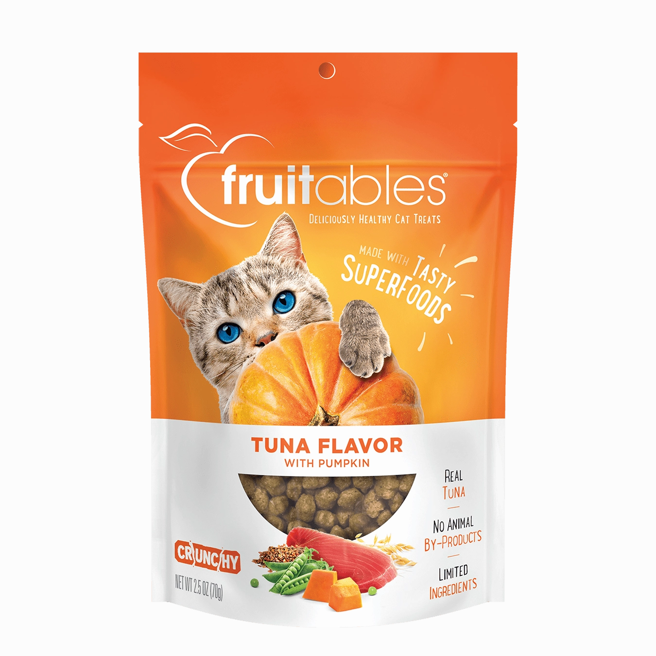 Fruitables Tuna Flavor with Pumpkin Cat Treats