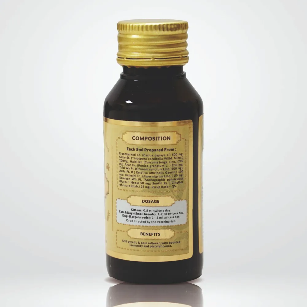 FurBall Story Fever, Cough & Cold Relief Syrup for Dogs and Cats