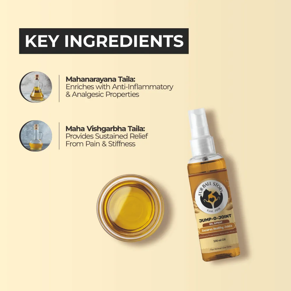 FurBall Story Jump O Joint Care Oil for Dogs and Cats