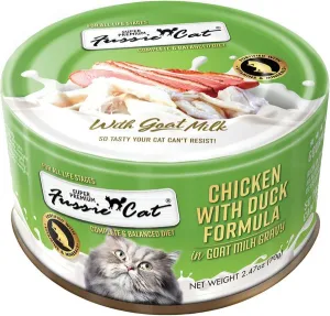 Fussie Cat Chicken with Duck in Goat Milk Gravy Shredded Canned Cat Food