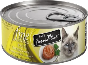 Fussie Cat Fine Dining Pate Chicken with Lamb Entre Canned Cat Food