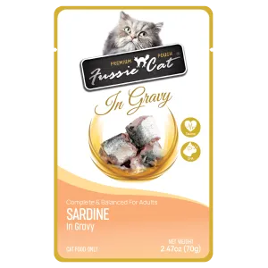 Fussie Cat Premium Pouch Sardine in Gravy Cat Food