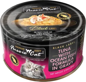Fussie Cat Tuna with Ocean Fish in Gravy Canned Cat Food