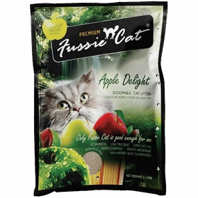 Fussie Cat Bentonite Litter Apple Delight 10L