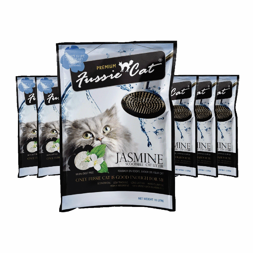 Fussie Cat Bentonite Litter Jasmine 10L