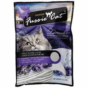 Fussie Cat Bentonite Litter Lavender 10L