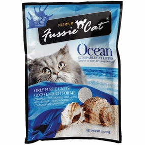 Fussie Cat Bentonite Litter Ocean 10L