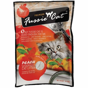 Fussie Cat Bentonite Litter Peach 10L