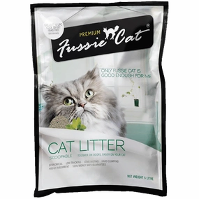 Fussie Cat Bentonite Litter Scoopable Unscented 10L