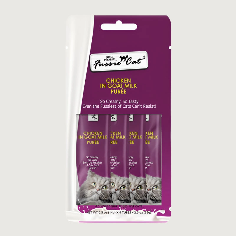 FUSSIE CAT Chicken in Goat Milk Pure Treats for Cats