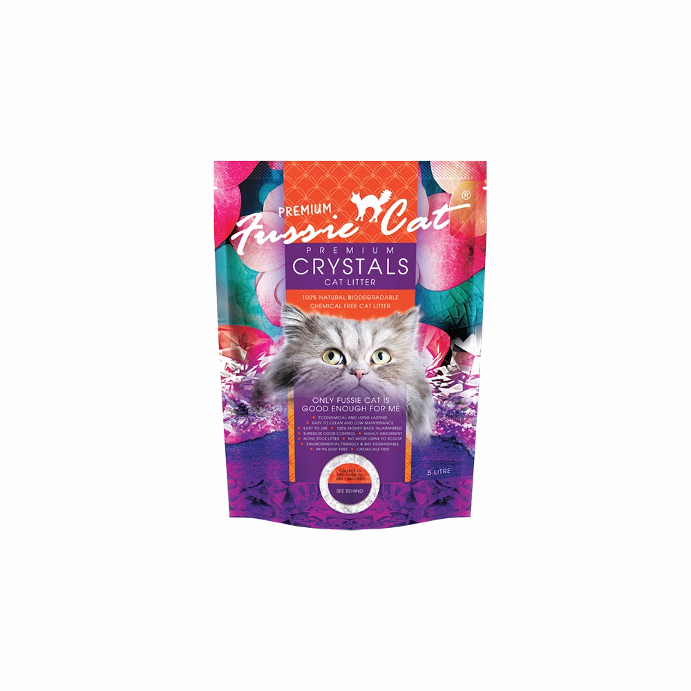Fussie Cat Premium Crystals Litter Unscented 5L