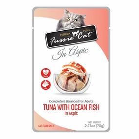 FUSSIE CAT Tuna with Ocean Fish in Aspic Cat Food