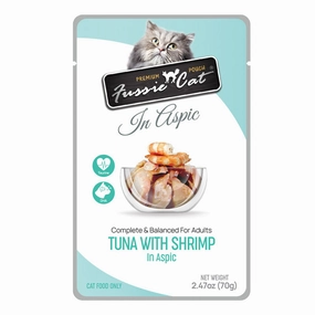 FUSSIE CAT Tuna with Shrimp in Aspic Cat Food