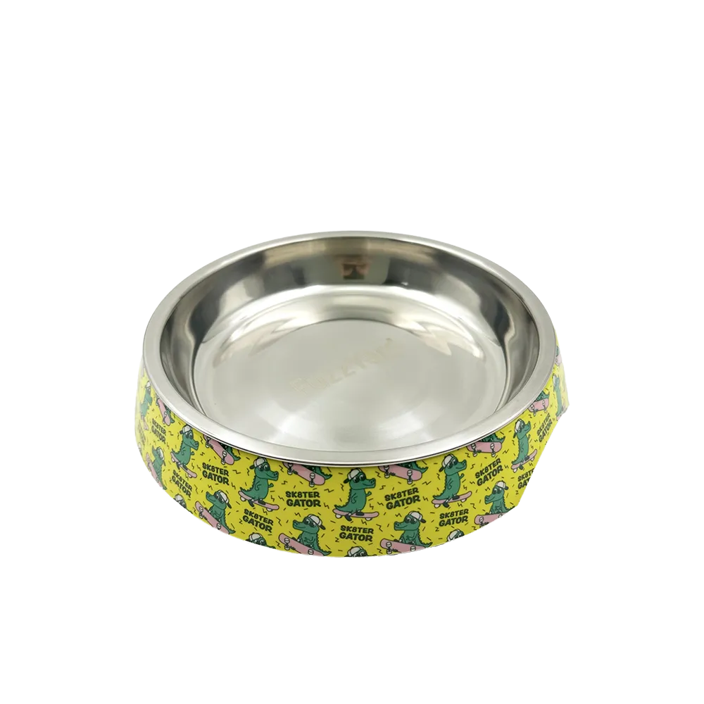 Fuzzyard Cat Bowl - Sk8ter Gator