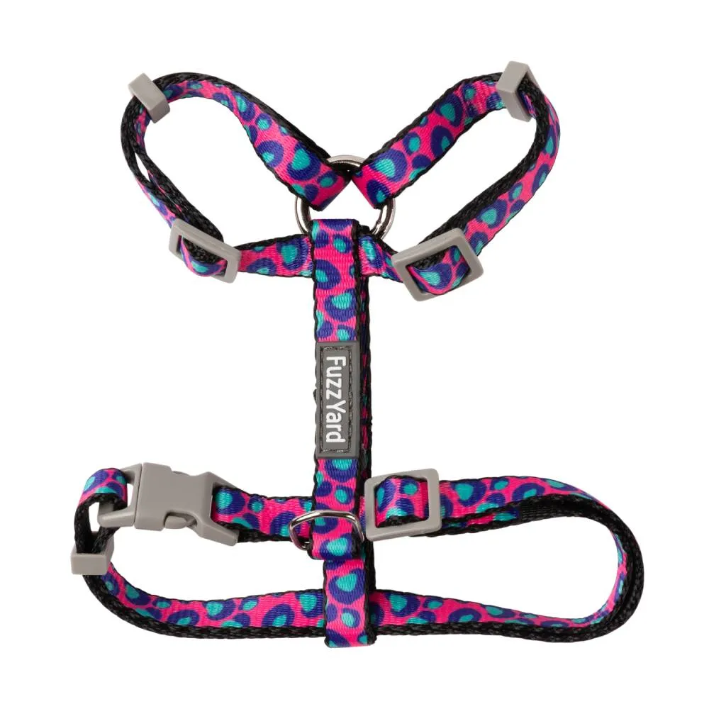 FuzzYard Cat Walking Set - Wild One Bubblegum