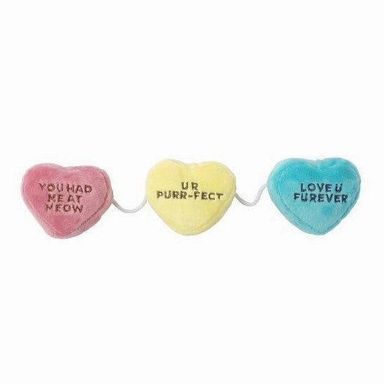 Fuzzyard Cat Plush Toy - Candy Hearts