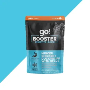 Go! Solutions Booster Digestive Health Minced Chicken   Duck with Gravy Wet Cat Food