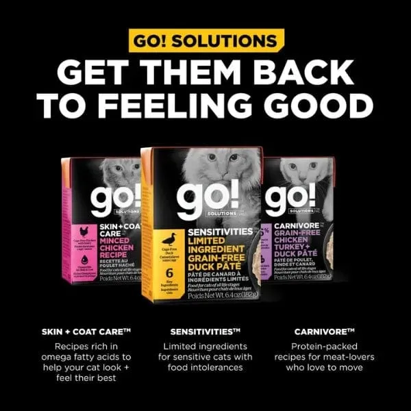 Go! Solutions Sensitivities Limited Ingredient Grain Free Duck Pate Wet Cat Food