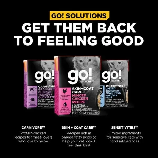 Go! Solutions Skin & Coat Care Minced Chicken Recipe Wet Cat Food