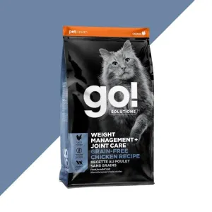 Go! Solutions Weight Management   Joint Care, Grain-Free Chicken Recipe Dry Cat Food, 8 lb