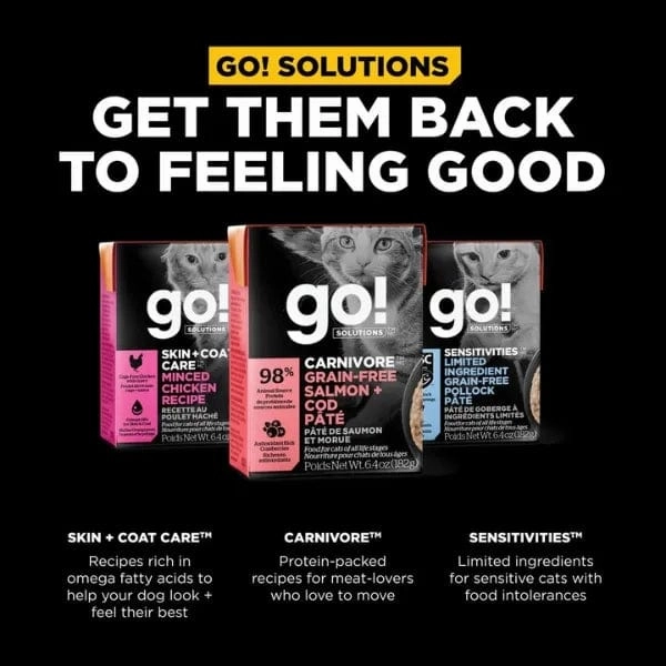 Go! Solutions Carnivore Grain Free Salmon & Cod Pate Wet Cat Food