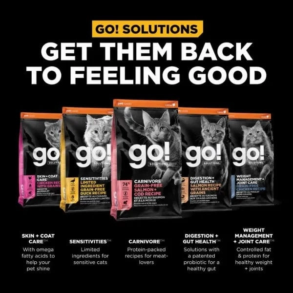Go! Solutions Carnivore Grain-Free Salmon & Cod Recipe Dry Cat Food