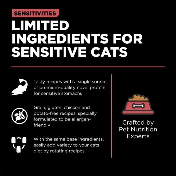 Go! Solutions Sensitivities Limited Ingredient Grain Free Salmon Recipe Dry Cat Food, 6lb