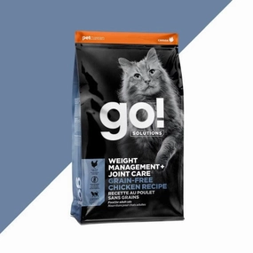Go! Solutions Weight Management   Joint Care, Grain-Free Chicken Recipe Dry Cat Food, 8 lb