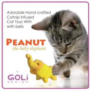 Goli Peanut The Baby Elephant Cat Toy