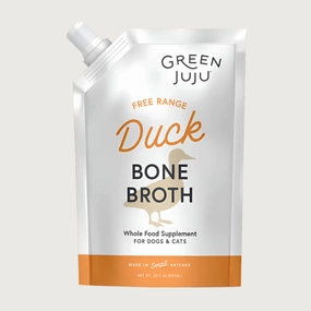 GREEN JUJU Frozen Duck Bone Broth for Dogs & Cats