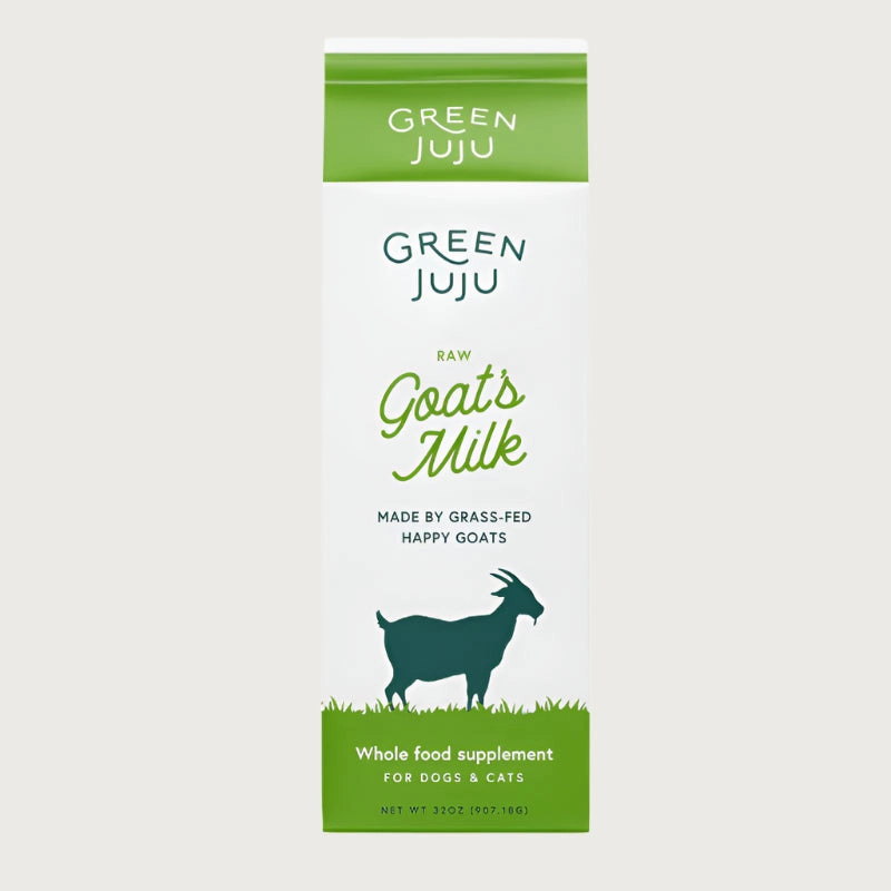 GREEN JUJU Frozen Raw Goat Milk for Dogs and Cats