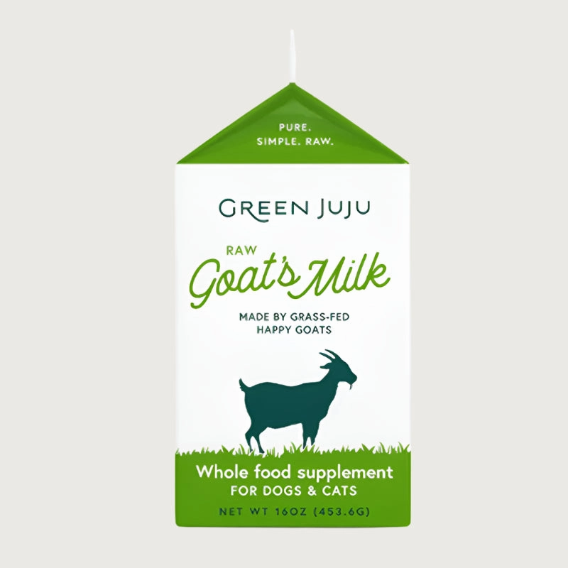 GREEN JUJU Frozen Raw Goat Milk for Dogs and Cats