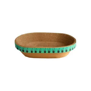 Hanhan Cat Scratcher Bed Oval L - 39cm x 29cm x 9cm