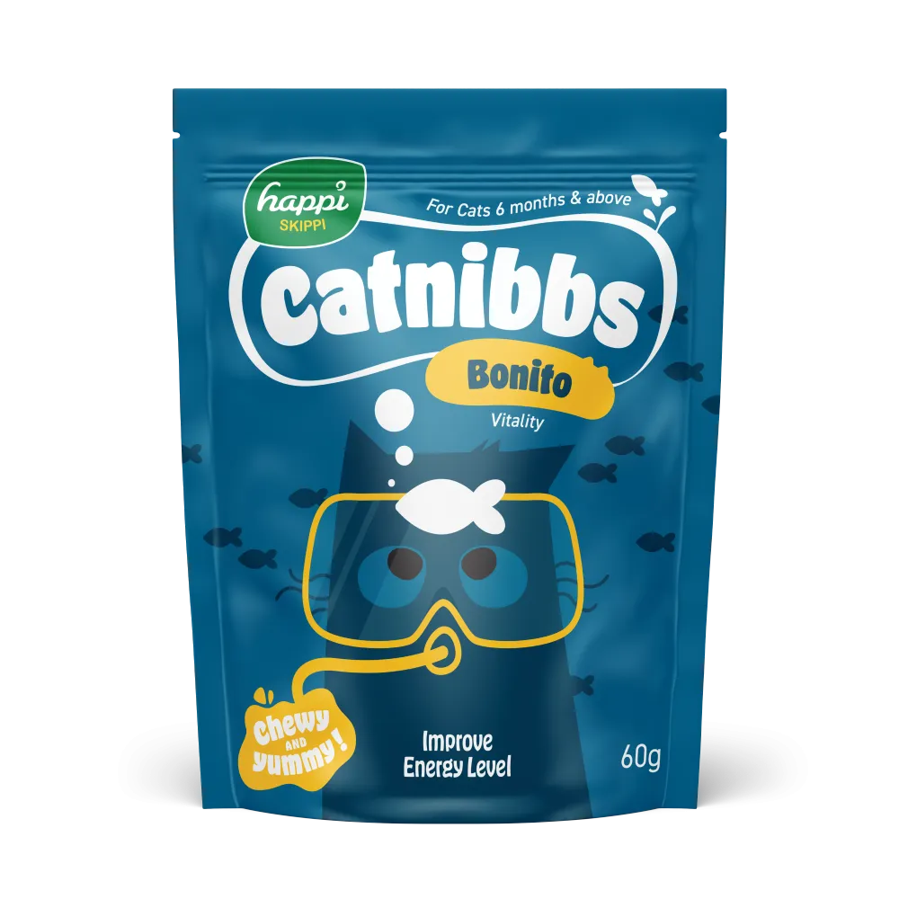 Happi Skippi Cat Treats Catnibbs Bonito Vitality 60g