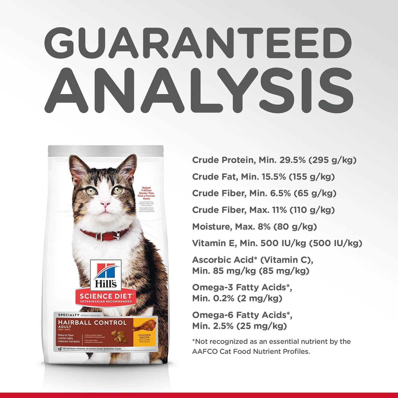 Hill's Science Diet Cat Food Adult Hairball Control