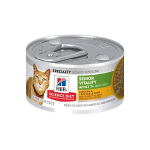 Hill's Science Diet - Feline Adult 7  Senior Vitality Chicken & Vegetable Stew 2.9oz