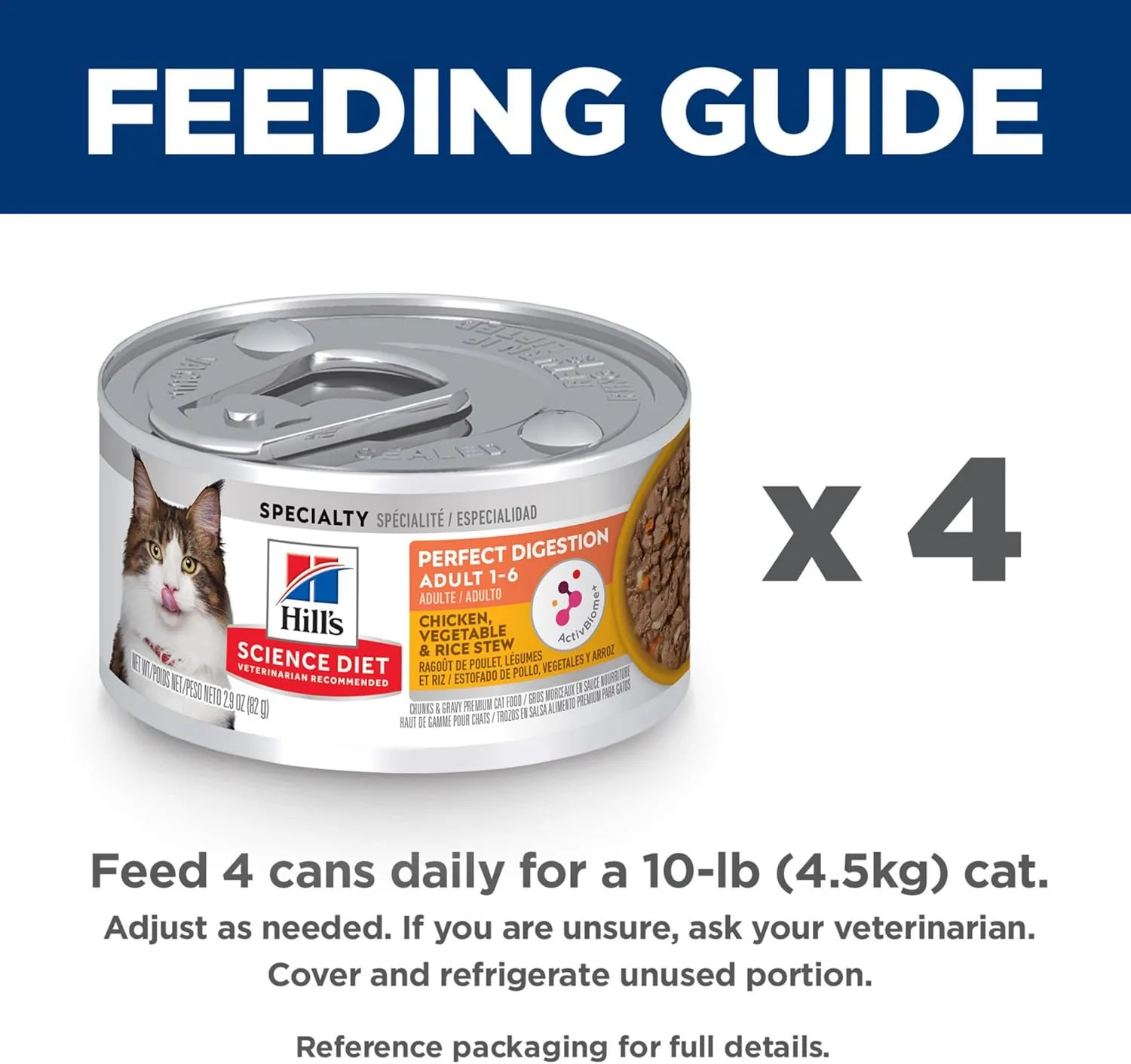 Hill's Science Diet - Feline Adult Perfect Digestion Chicken, Vegetable & Rice Stew 2.9oz