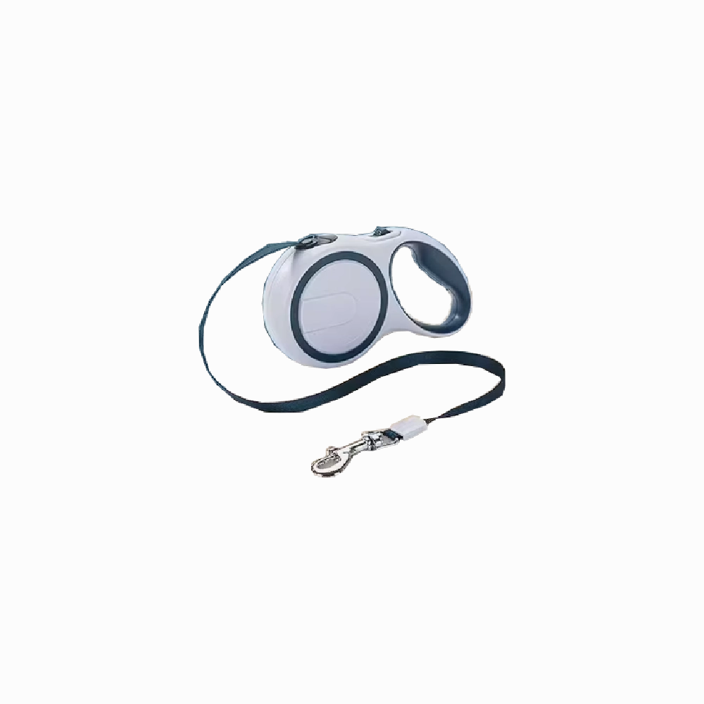 HipiDog Pet Retractable Leash 5m x 1cm - Blue White