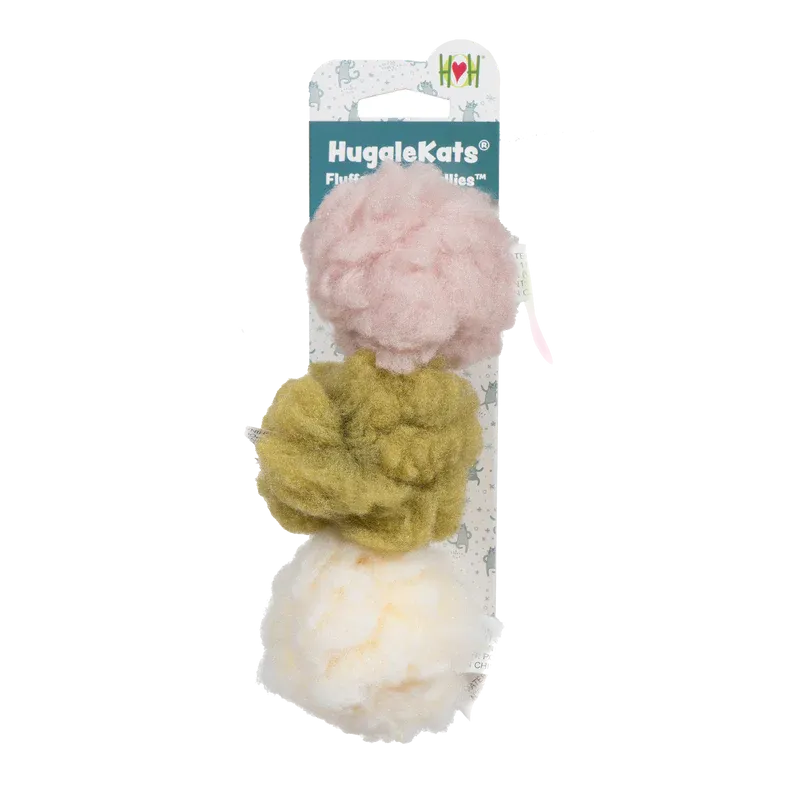HuggleKats Fleece Ballies 3 pk Cat Toy