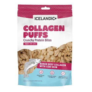 Icelandic  Beef Collagen Puffs with Cod Skin Treats for Cats (SPECIAL ORDER ITEM)