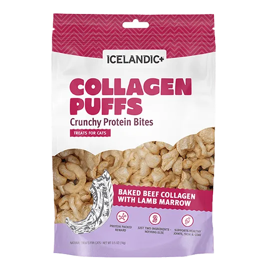 Icelandic  Beef Collagen Puffs with Marrow Cat Treats (SPECIAL ORDER ITEM)
