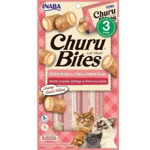 Inaba Churu Bites Tuna with Salmon Recipe Creamy Pure Cat Treat