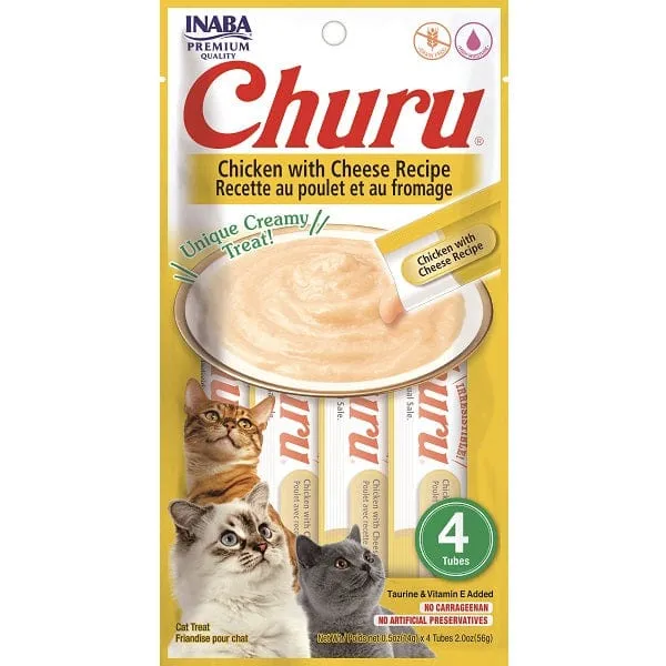 Inaba Churu Chicken with Cheese Recipe Creamy Pure Cat Treat